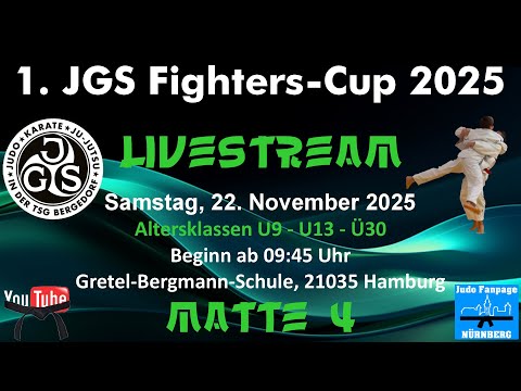 Matte 4 - TAG 1 - 1. JGS Fighters-CUP 2025 - 22.11.2025 - Judo Fanpage Nürnberg