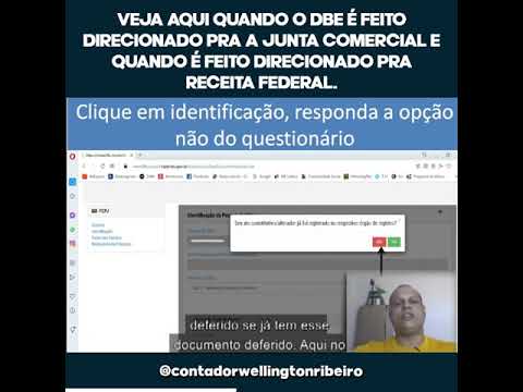 Como saber se o DBE está direcionado para RFB ou para Junta?