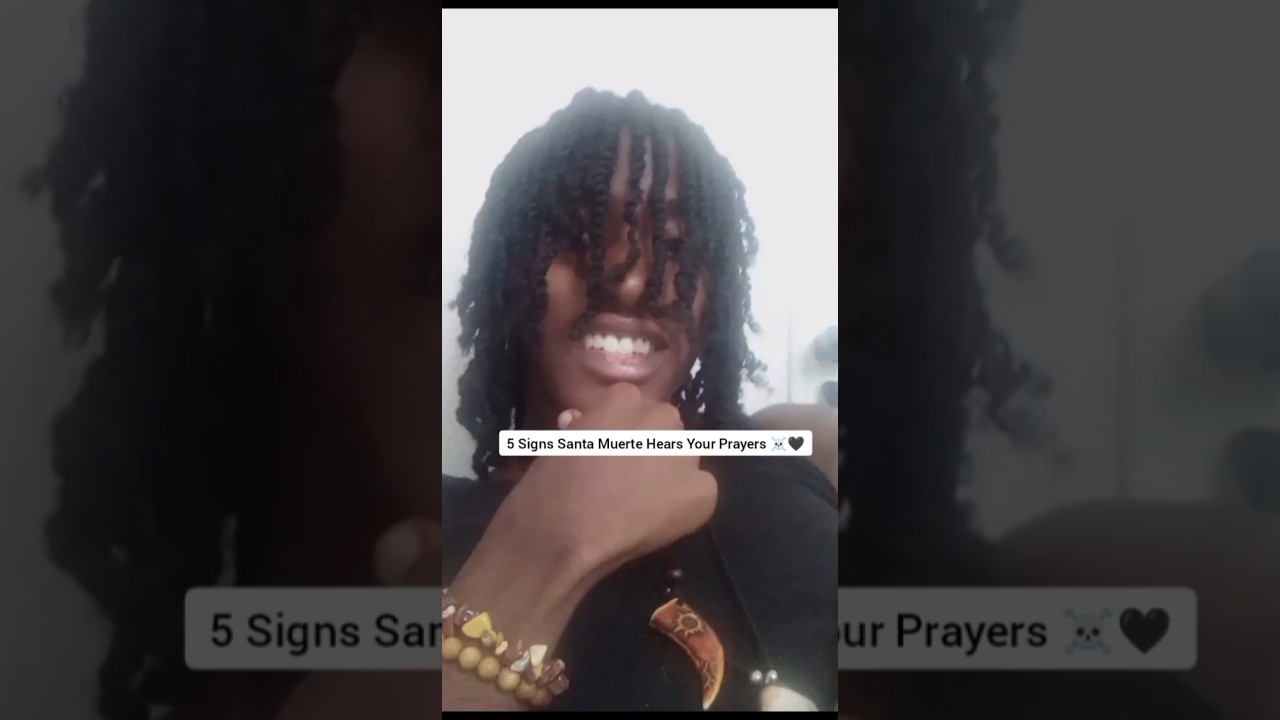 5 Signs Santa Muerte Heard Your Prayers ☠️🖤 #santamuerte #santisima #shorts