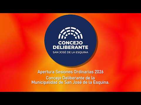 APERTURA SESIONES CONCEJO DELIBERANTE DE SAN JOSÉ DE LA ESQUINA