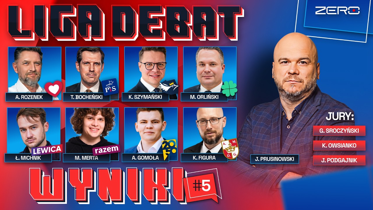 LIGA DEBAT #5 - WYNIKI: PRUSINOWSKI, SROCZYŃSKI, OWSIANKO, PODGAJNIK