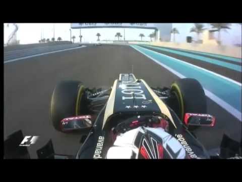 Kimi Raikkonen Abu Dhabi 2012 fantastic start off race