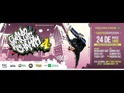 Over Kingz vs QDM // Crew vs Crew //  Quando as Ruas Chamam 4º Edição - Eliminatória DF