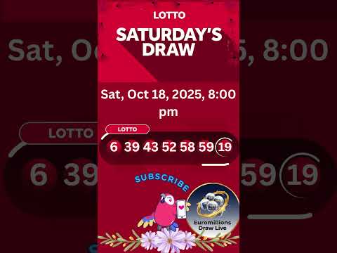 The National Lottery Lotto Draw Live results from Saturday 18 October 2025 | tonight's lotto