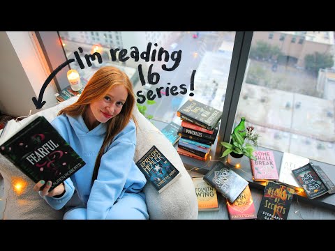 Finishing Every Series I'm in the middle of... in my new apartment! 🌃📖🌙