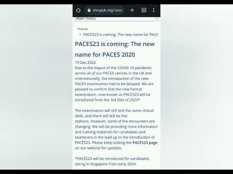 Paces 23 | New format of Mrcp Paces | Mrcp UK