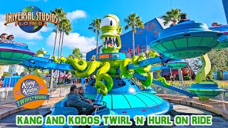 Kang & Kodos' Twirl 'n' Hurl On Ride Springfield Universal Studios Florida (Dec 2022) [4K]