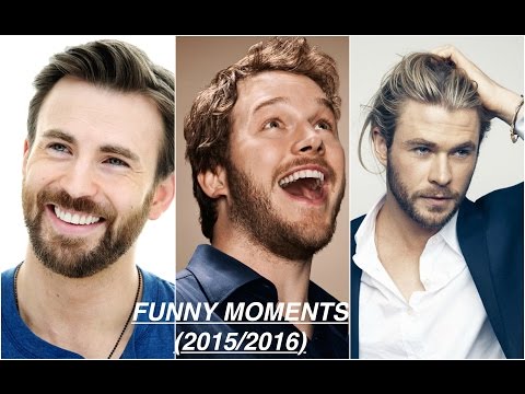 Chris Evans,Chris Hemsworth,Chris Pratt (FUNNY MOMENTS)