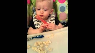 Charlie eating