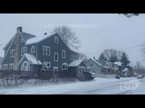 01-29-2022 East Norwalk, CT - Blowing Snow and Empty Roads