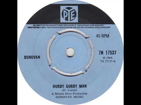 UK New Entry 1968 (117) Donovan - Hurdy Gurdy Man