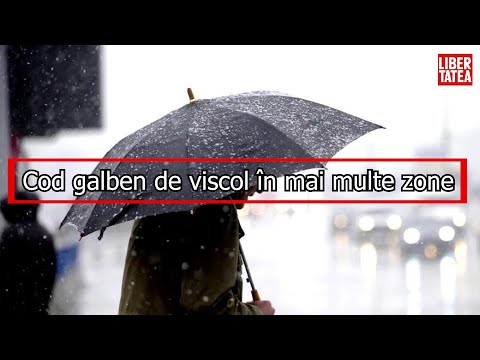Noi alerte meteo. Cod galben de viscol în mai multe zone
