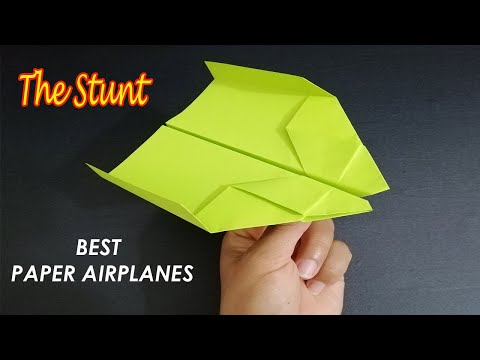 How To Make The Best Stunt Paper Airplane | Best Paper Airplanes