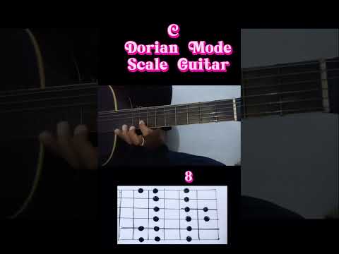C Dorian Mode Scale Guitar#shortsfeed#shortvideo