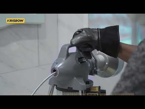 Gambar Krisbow Motor Alat Pembersih Pipa 10 cm - Abu-abu