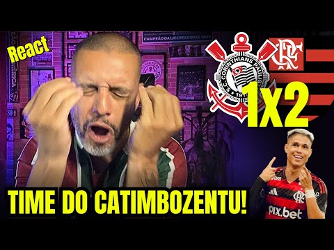 React melhores momentos Corinthians 1x2 Flamengo | Já nem sei mais😩