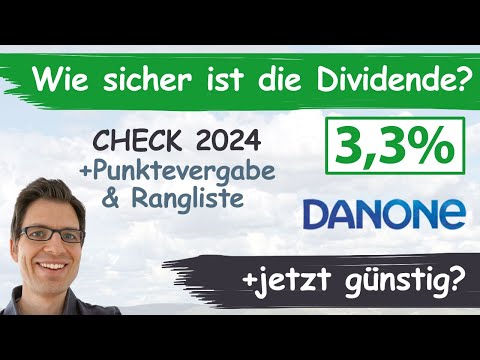 Danone Aktienanalyse 2024: Wie sicher ist die Dividende? (+günstig bewertet?)