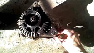 Best Instructions, Hyundai Santa Fe 2.7L V6 alternator removal