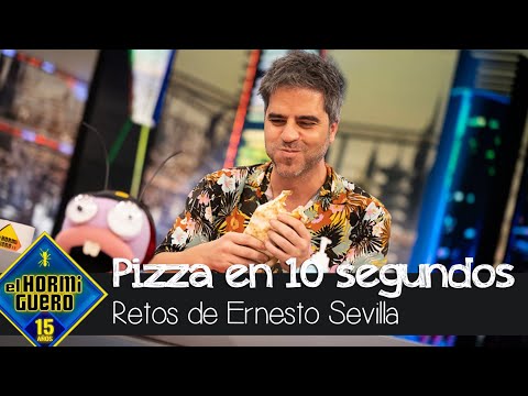 Ernesto Sevilla retado a comerse una pizza en 10 segundos - El Hormiguero