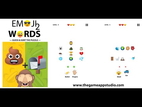 Emoji 2 Words : Guess and Sort Video