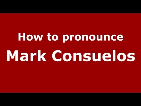 How to pronounce Mark Consuelos