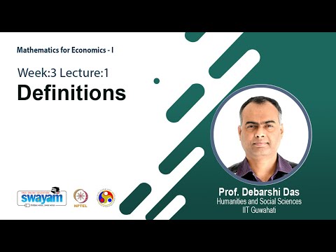 Mathematics for Economics I