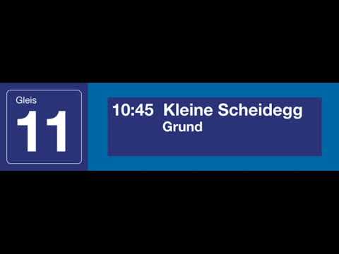 WAB Ansage » Einfahrt Regio nach Kleine Scheidegg (D, E, F) | SLBahnen