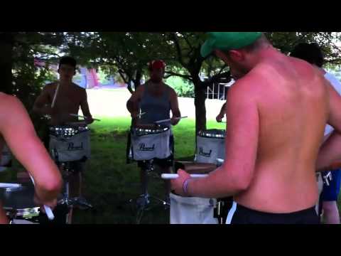 UMass Drumline 2011: Flam Exercises - Snare Drums - Band Camp
