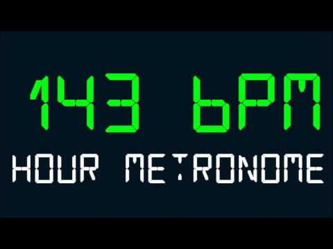 143 BPM (Beats Per Minute) Hour Metronome