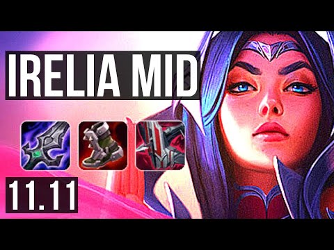 IRELIA vs KATARINA (MID) | 6 solo kills, 11/2/6, 1.2M mastery, Dominating | NA Diamond | v11.11