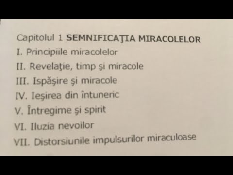 Curs de miracole - 1. Semnificatia miracolelor