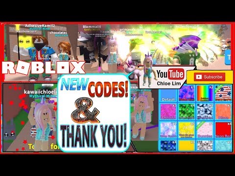 Roblox Gameplay Mining Simulator Mythicals New Codes And Cringy Thank You For 2000 Subscribers Steemit - chloe tuber roblox mining simulator gameplay going to space