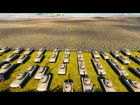 10,000 Tanks VS 5,000,000 Modern US ARMY Soldiers! - Ultimate Epic Battle Simulator 2