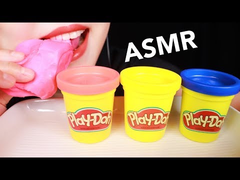 ASMR Eating Edible Playdough | Play-Doh | Prank | 食べられる粘土 | 플레이도우 리얼사운드 먹방 노토킹  | Abbey ASMR