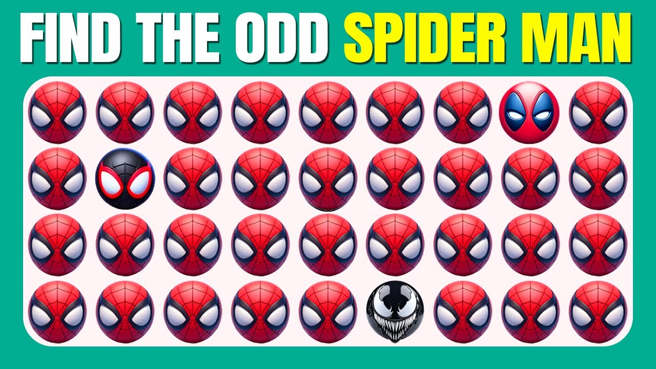 Find the ODD Spider Man – Marvel Spider Man 2 Game Edition Quiz! Quizzer Odin