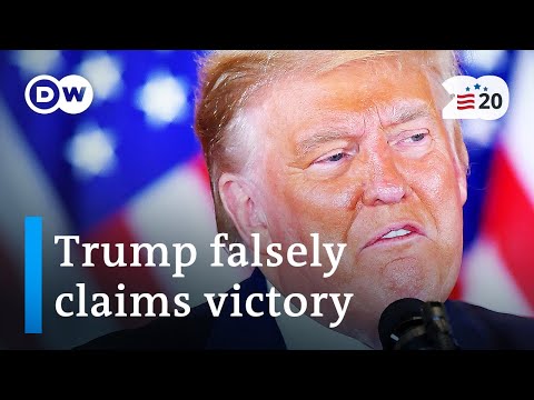 特朗普謊稱勝利，還剩幾百萬張選票｜美國2020年大選 (Trump falsely claims victory with millions of votes left to count | US election 2020)