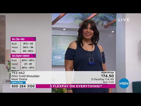 DG2 by Diane Gilman Cold Shoulder Maxi Dress