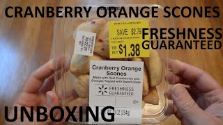 Unboxing Freshness Guaranteed Cranberry Orange Scones