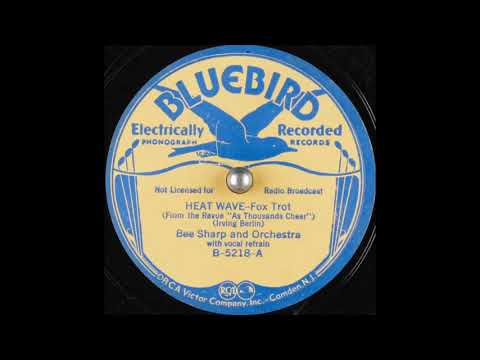 Bee Sharp & orchestra - Heat Wave (1933)