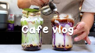 🌿간단한데 계속 생각나는 맛☕알록달록한 음료와 힐링 타임/카페브이로그/Cafe Vlog/ASMR/Tasty Coffee