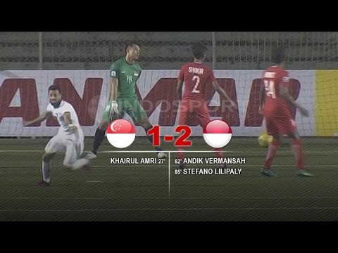[HD] AFF Suzuki Cup 2016: Singapura 1-2 Indonesia | All Goals & Highlights