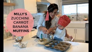 Baking with Milly: Zucchini Carrot Banana Muffins