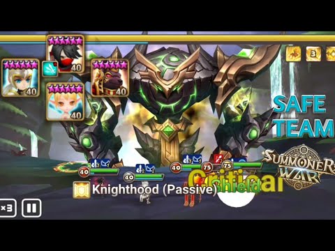 Forest of Roaring Beasts Lvl 5 Safe Team - Summoners War