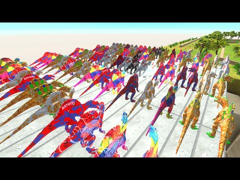 All Colors Spinosaurus Championship Run - 🦖Animal Revolt Battle Simulator🦕