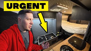 I had to un-build my campervan!