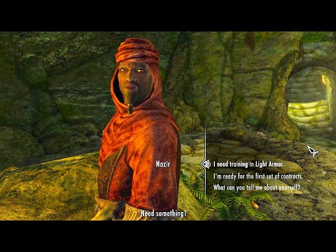 Nazir's special response to Redguard protagonist. Skyrim Anniversary Edition