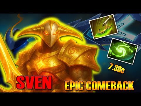 DOTA 2 - SVEN EPIC COMEBACK SWIFT DAGGER AND REFRESHER COMBO | IMMORTAL GAMEPLAY | HIGHLIGHTS