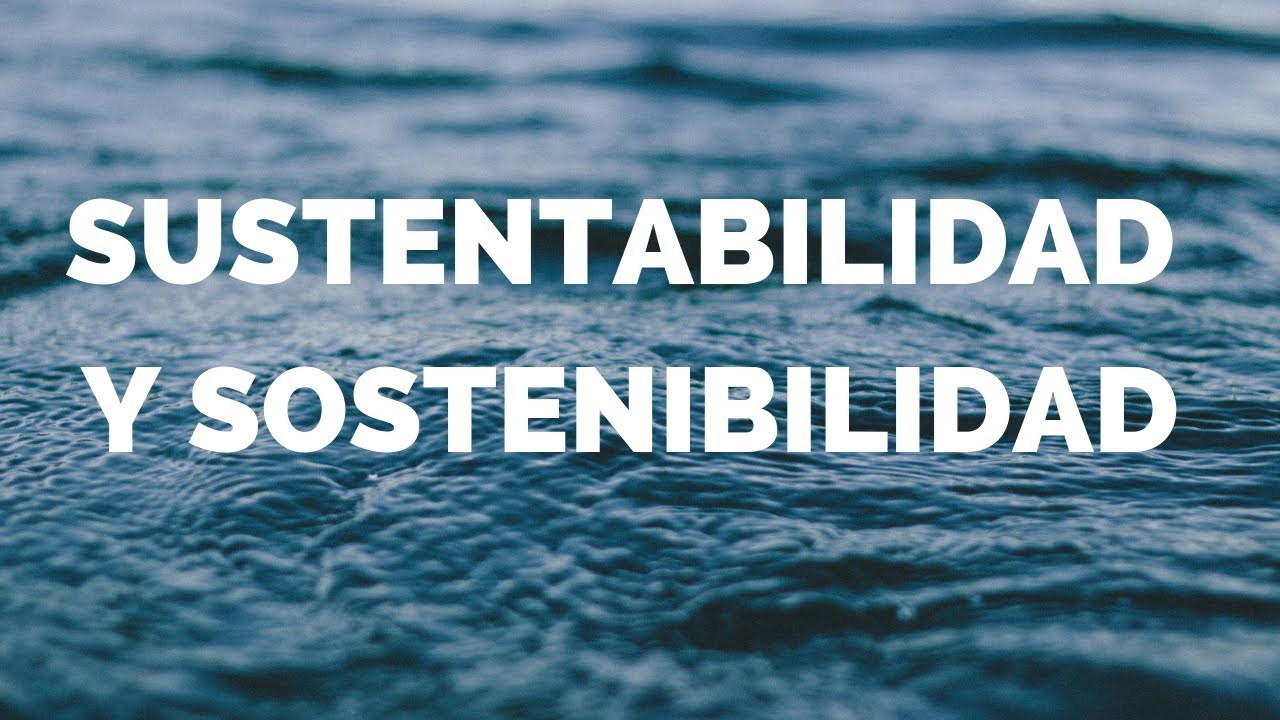 Sustentabilidad y Sostenibilidad