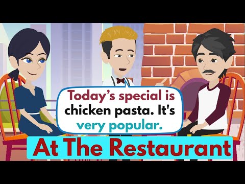 No Restaurante Conversa Simples em Inglês
