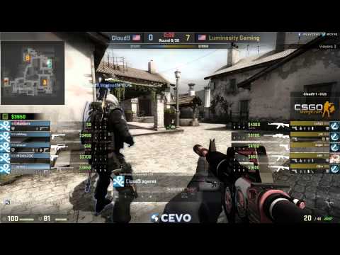 Cloud9 vs Luminosity Game 2 (CEVO-P CS:GO Season 7) - Dust & p0stpwned